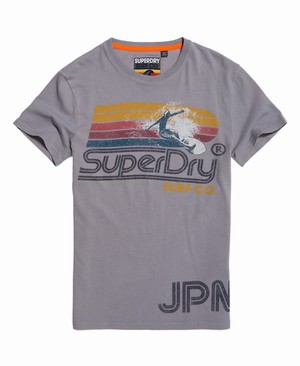 Superdry Retro Surf Férfi Pólók Kék | LYSAI1625